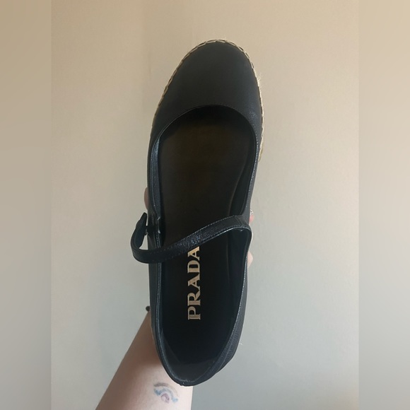Black Prada Mary Janes Espadrilles platform - Picture 5 of 10
